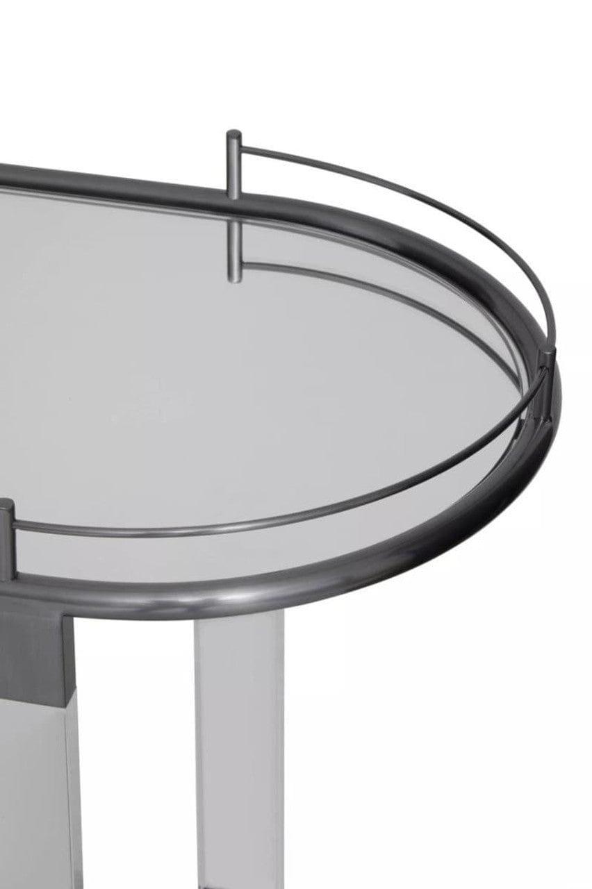 Noosa & Co. Living Oria Drinks Trolley in Metallic Frame House of Isabella UK