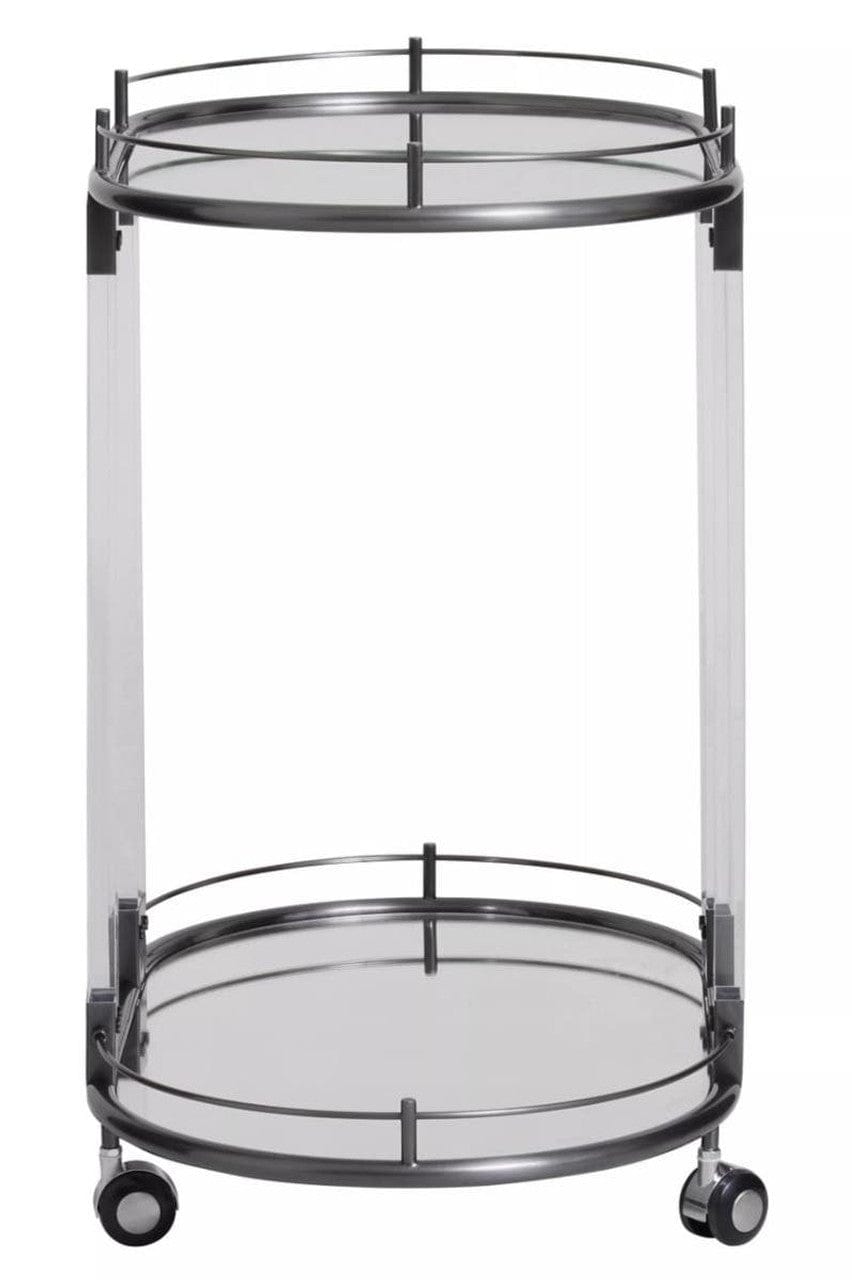 Noosa & Co. Living Oria Drinks Trolley in Metallic Frame House of Isabella UK