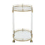 Noosa & Co. Living Oria Drinks Trolley With Warm Gold Metallic Frame House of Isabella UK