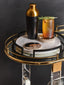 Noosa & Co. Living Oria Drinks Trolley With Warm Gold Metallic Frame House of Isabella UK