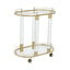 Noosa & Co. Living Oria Drinks Trolley With Warm Gold Metallic Frame House of Isabella UK