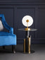 Noosa & Co. Living Oria Glass Gold And Black Base Side Table House of Isabella UK