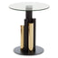 Noosa & Co. Living Oria Glass Gold And Black Base Side Table House of Isabella UK
