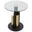 Noosa & Co. Living Oria Glass Gold And Black Base Side Table House of Isabella UK