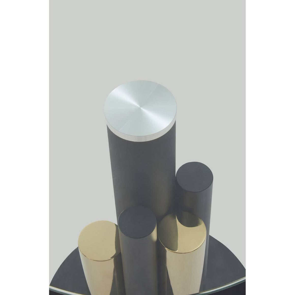 Noosa & Co. Living Oria Glass Gold And Black Base Side Table House of Isabella UK