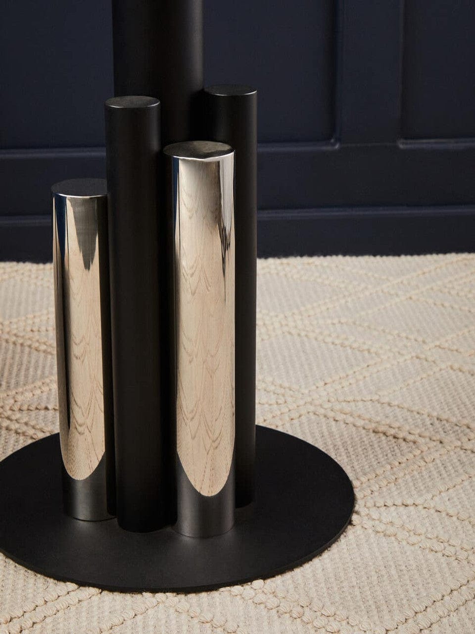 Noosa & Co. Living Oria Glass Silver And Black Base Side Table House of Isabella UK