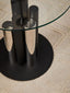 Noosa & Co. Living Oria Glass Silver And Black Base Side Table House of Isabella UK
