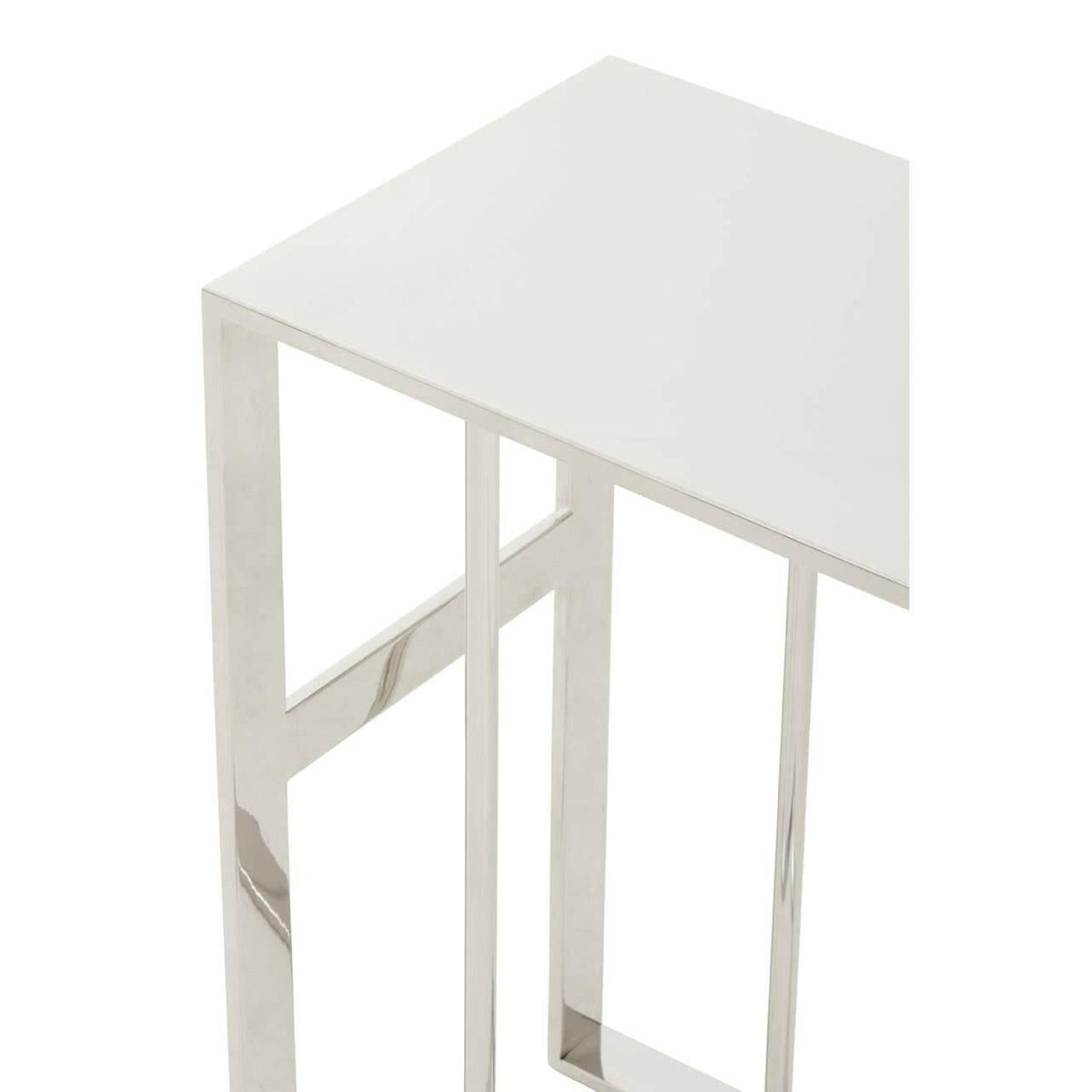 Oria Silver Side Table.