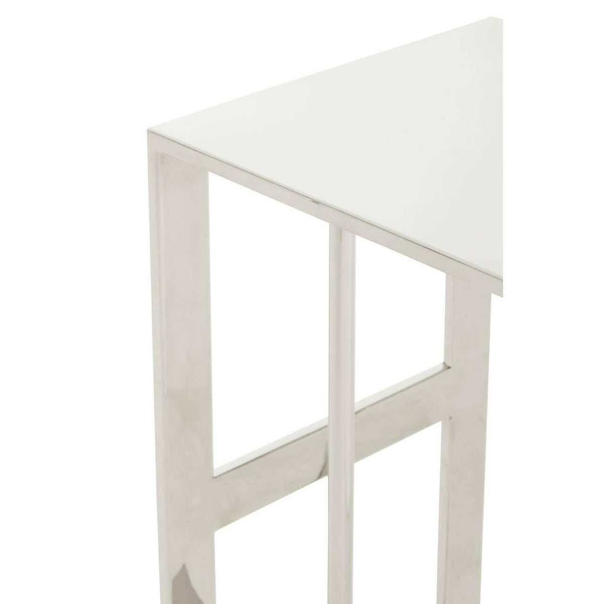 Oria Silver Side Table.