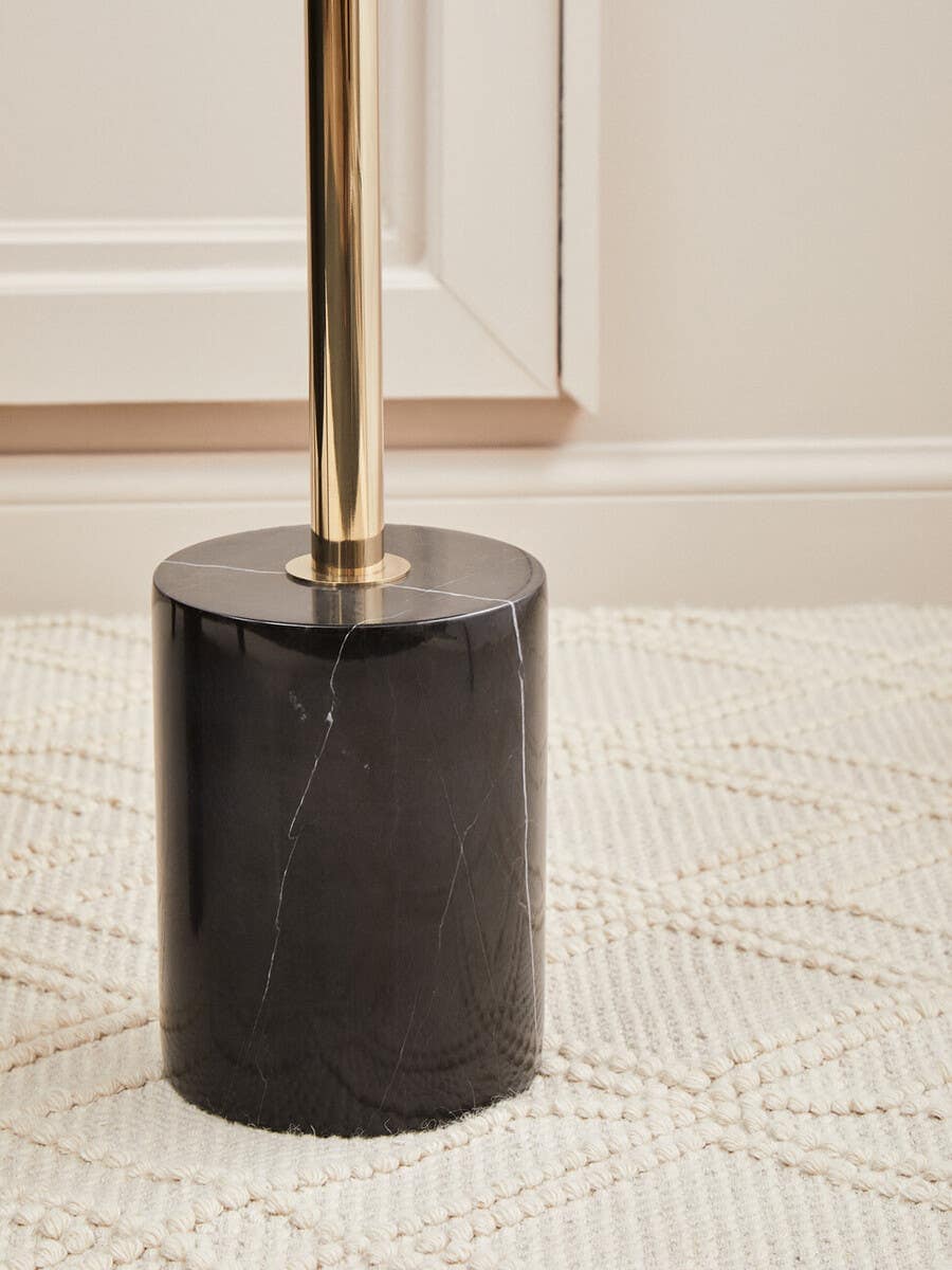 Oria Warm Metallic End Table.