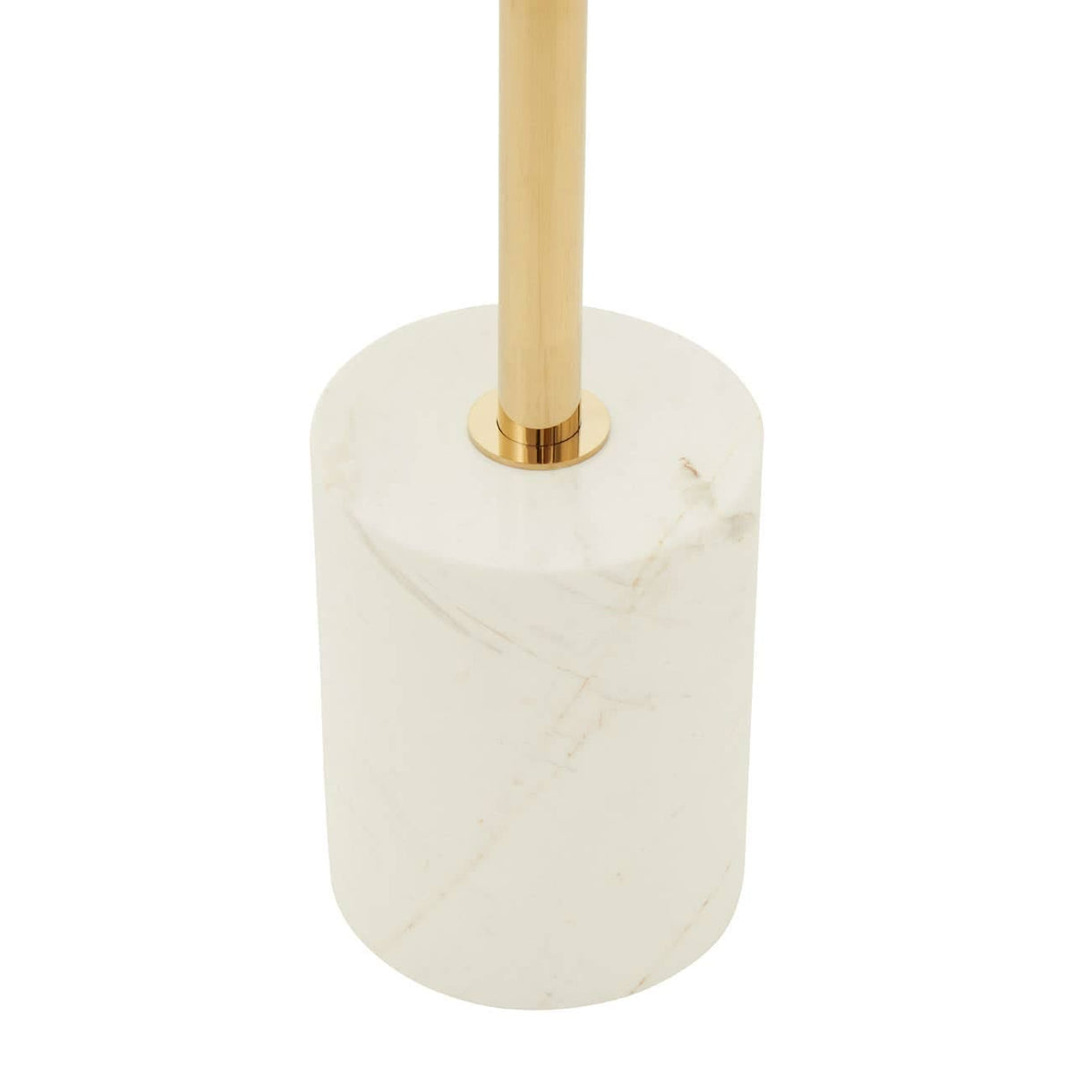 Oria White Marble End Table.