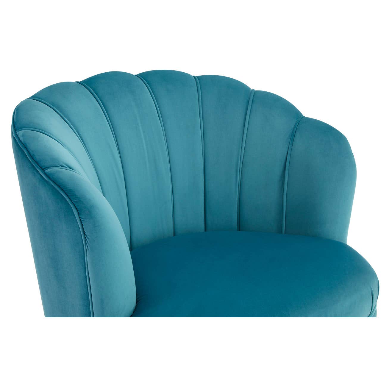 Noosa & Co. Living Orlina Blue Velvet Chair With Gold Wood Legs House of Isabella UK