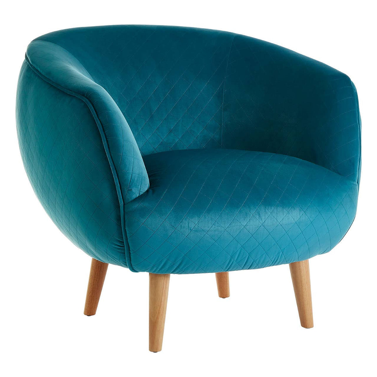 Oscar Teal Fabric Chair.