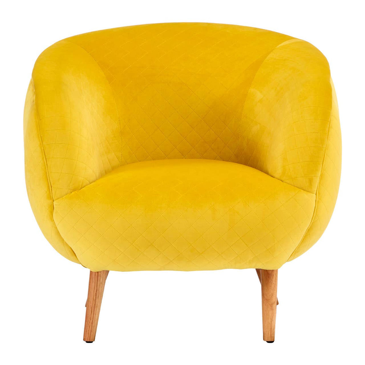Oscar Yellow Fabric Chair.