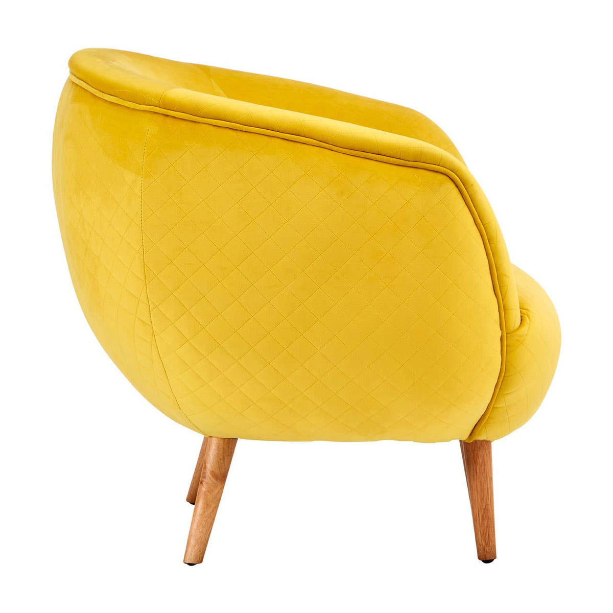 Oscar Yellow Fabric Chair.