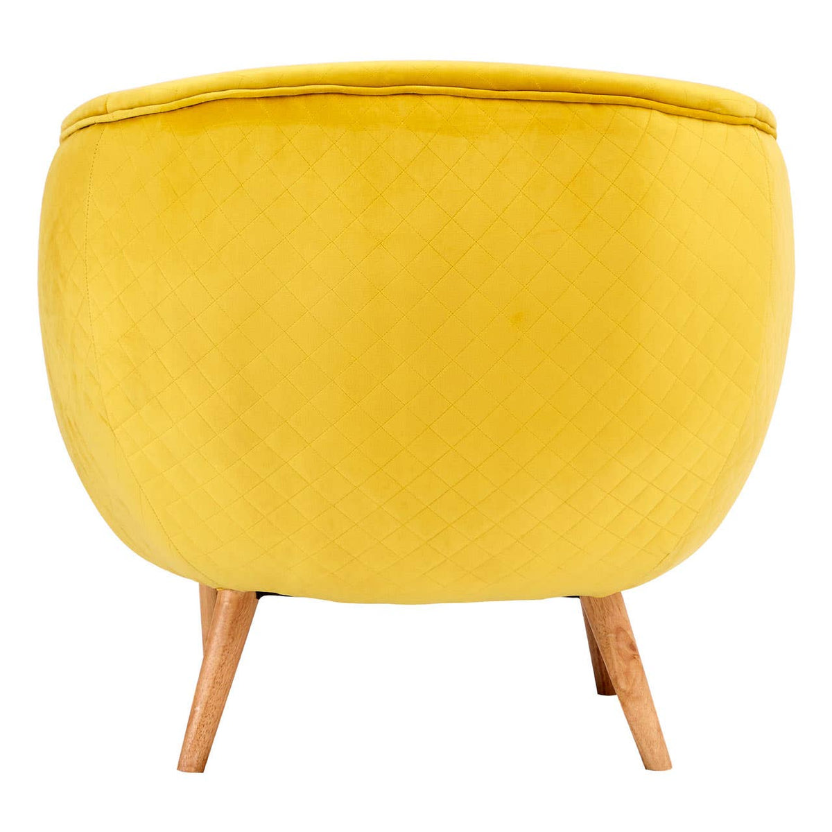 Oscar Yellow Fabric Chair.