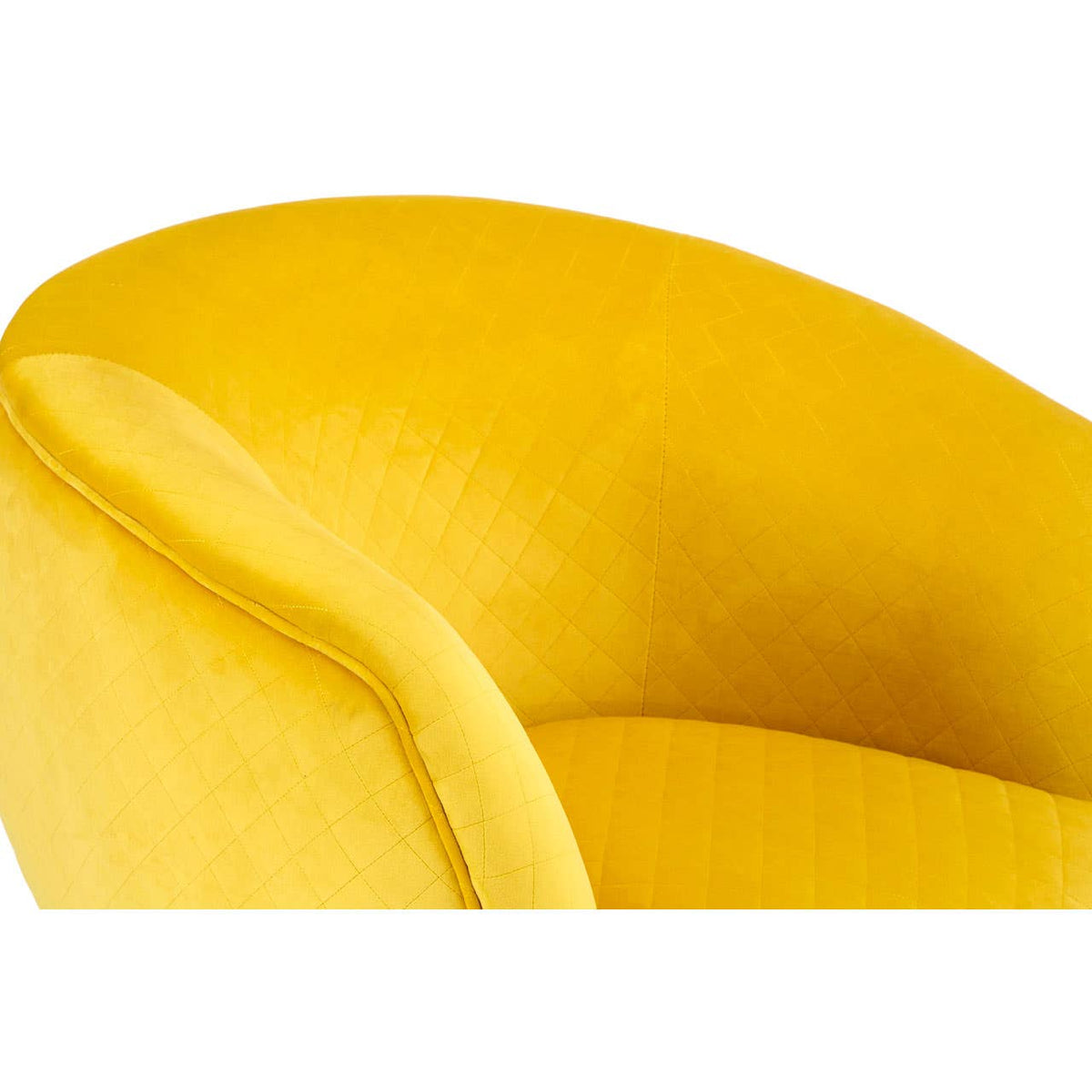 Oscar Yellow Fabric Chair.