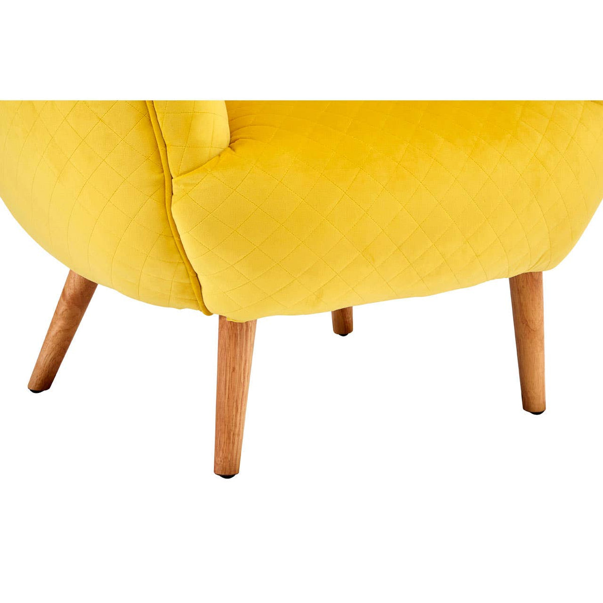 Oscar Yellow Fabric Chair.