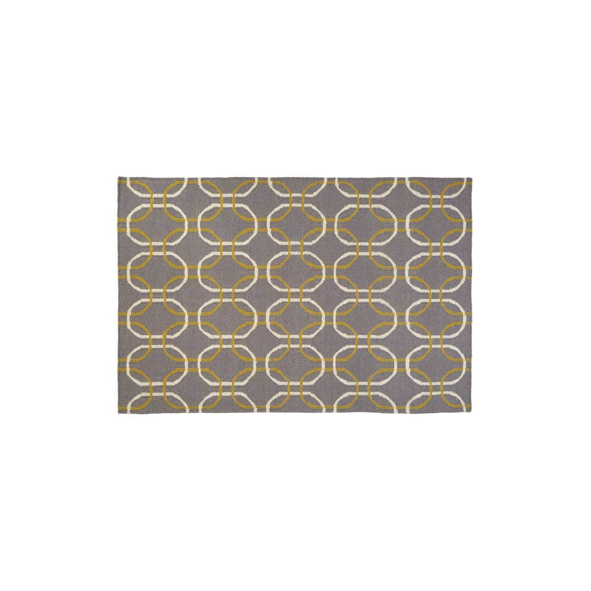 Oslo Grey White And Green Rug.