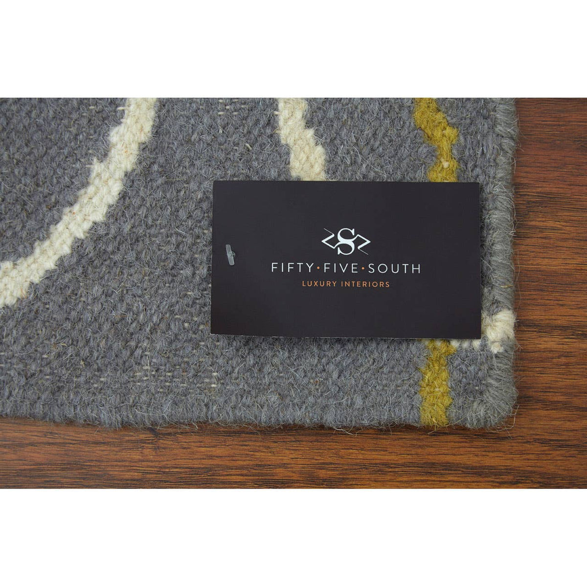 Oslo Grey White And Green Rug.