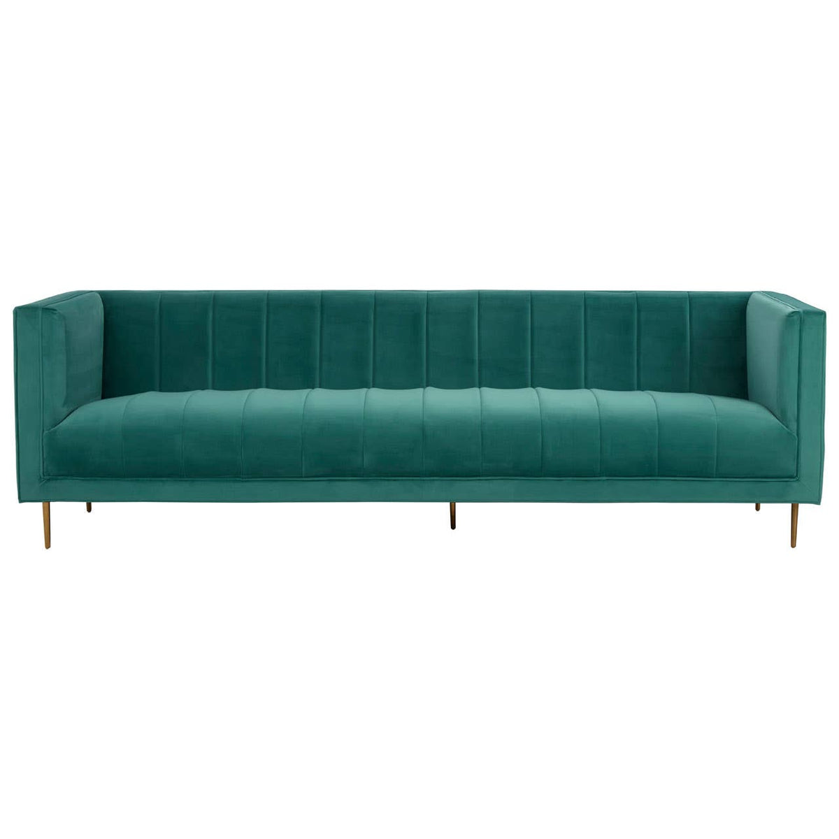 Otylia 3 Seat Green Sofa.