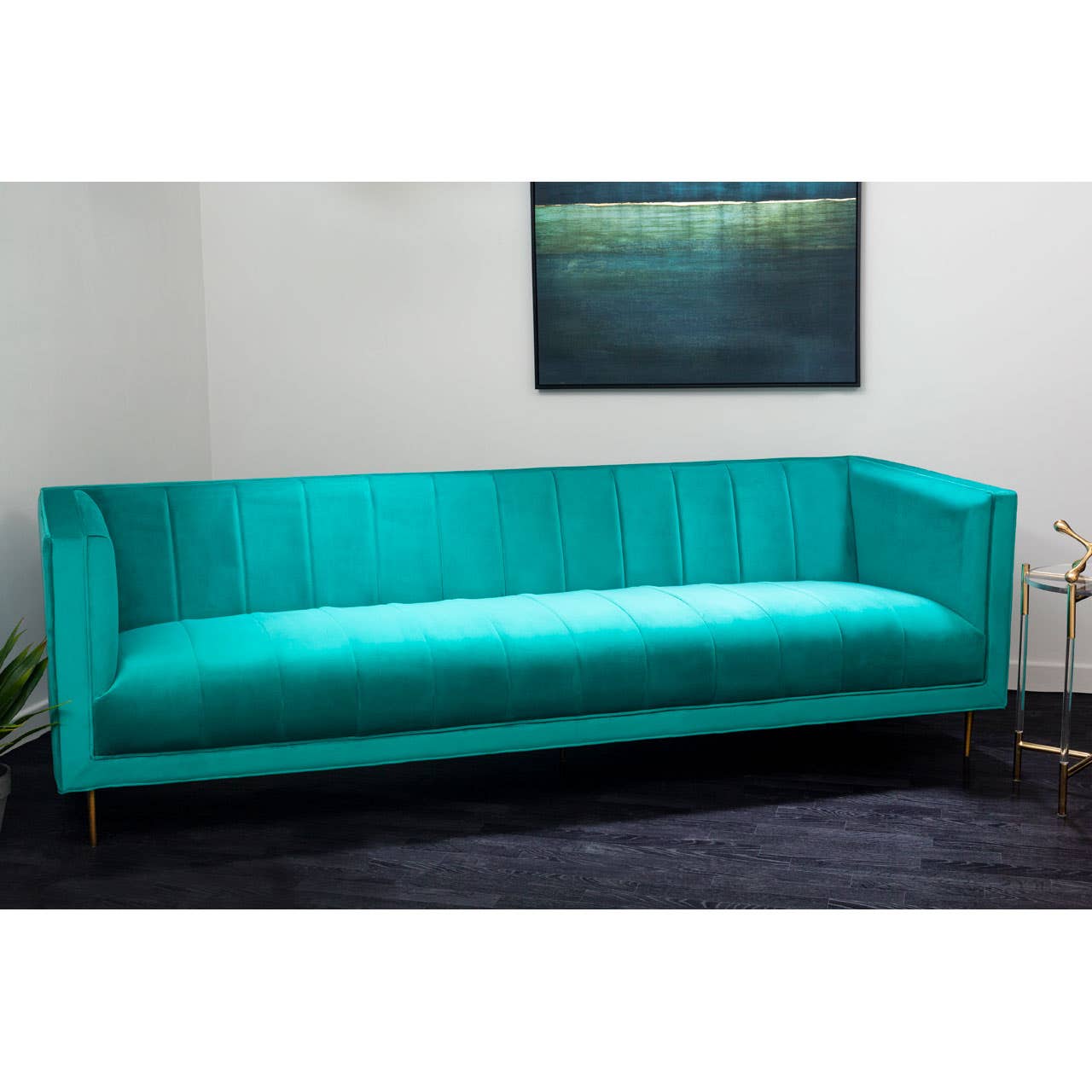 Noosa & Co. Living Otylia 3 Seat Green Sofa House of Isabella UK