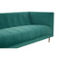 Otylia 3 Seat Green Sofa.