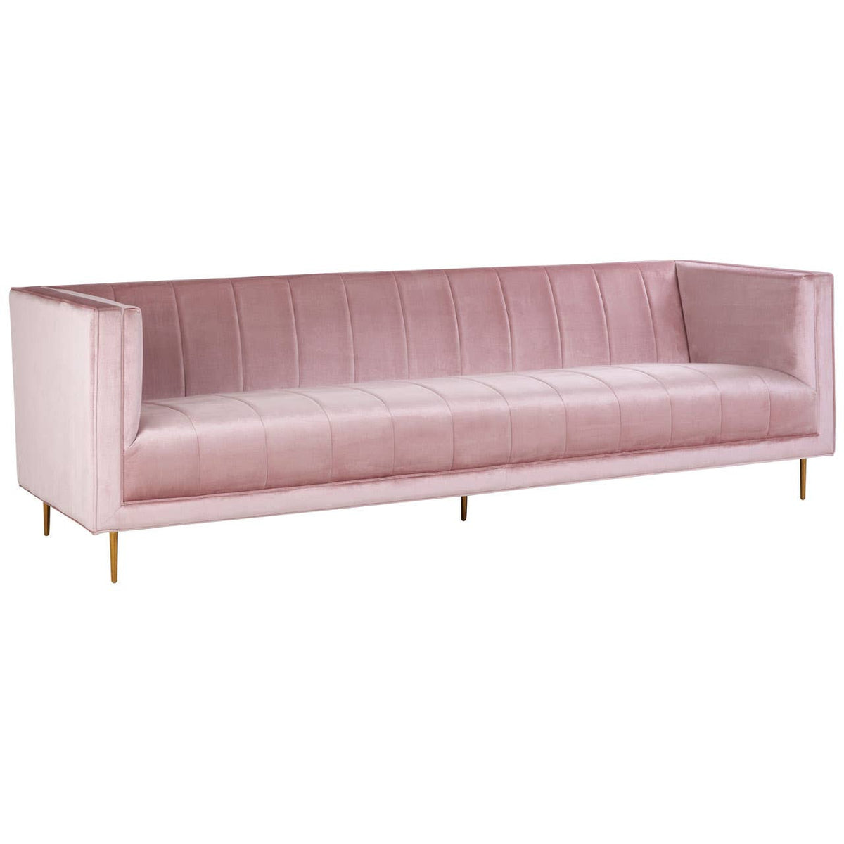 Otylia 3 Seat Pink Sofa.
