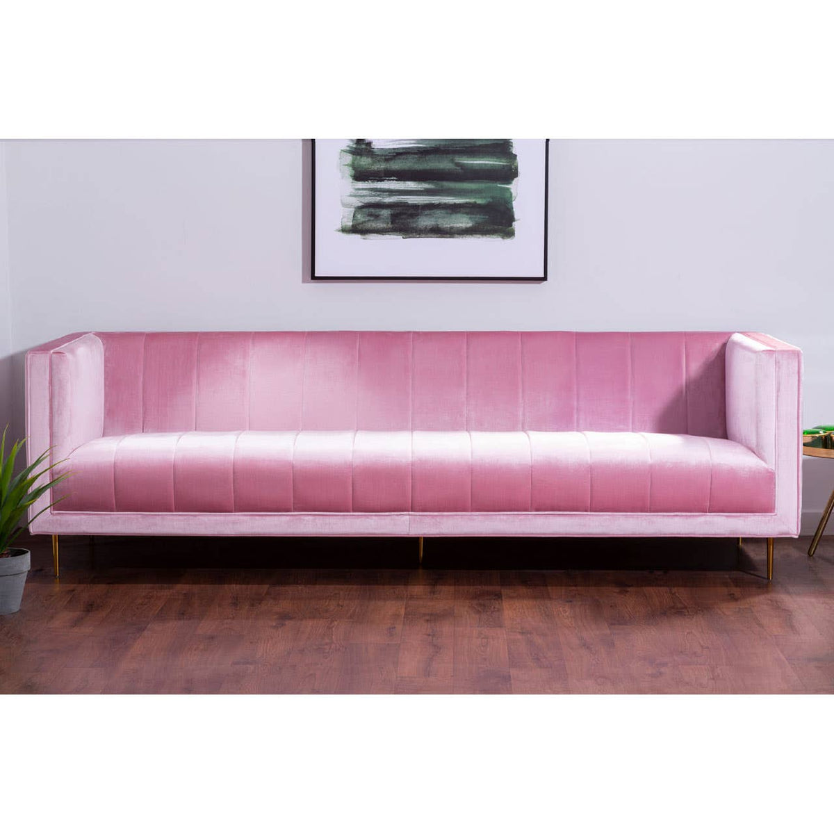 Otylia 3 Seat Pink Sofa.