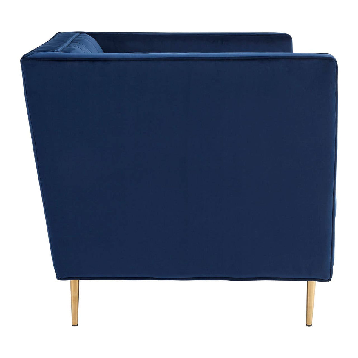 Otylia Deep Blue Velvet Armchair.
