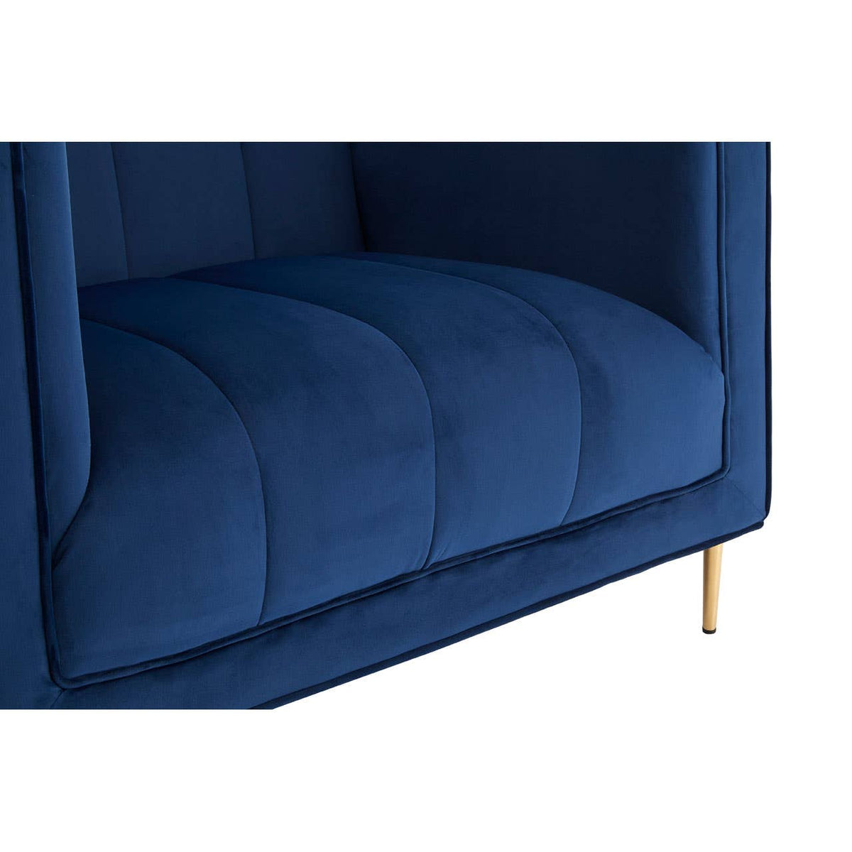 Otylia Deep Blue Velvet Armchair.