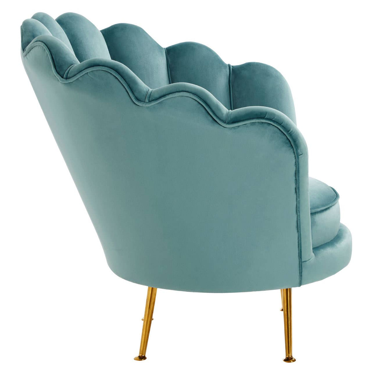 Ovala Blue Scalloped Chair.