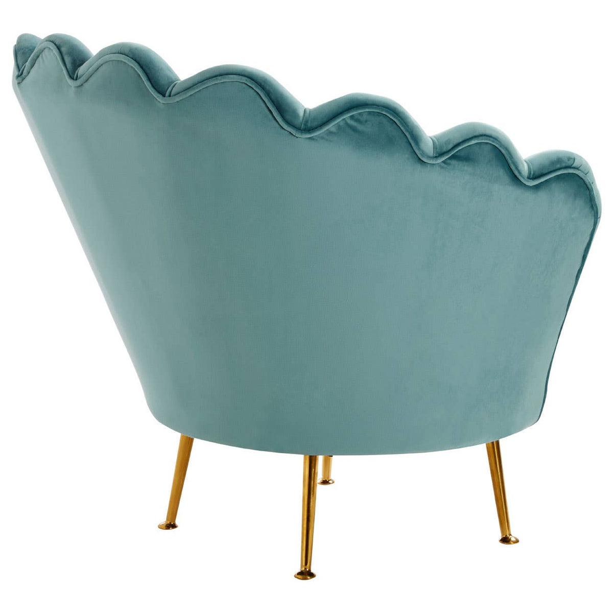 Ovala Blue Scalloped Chair.