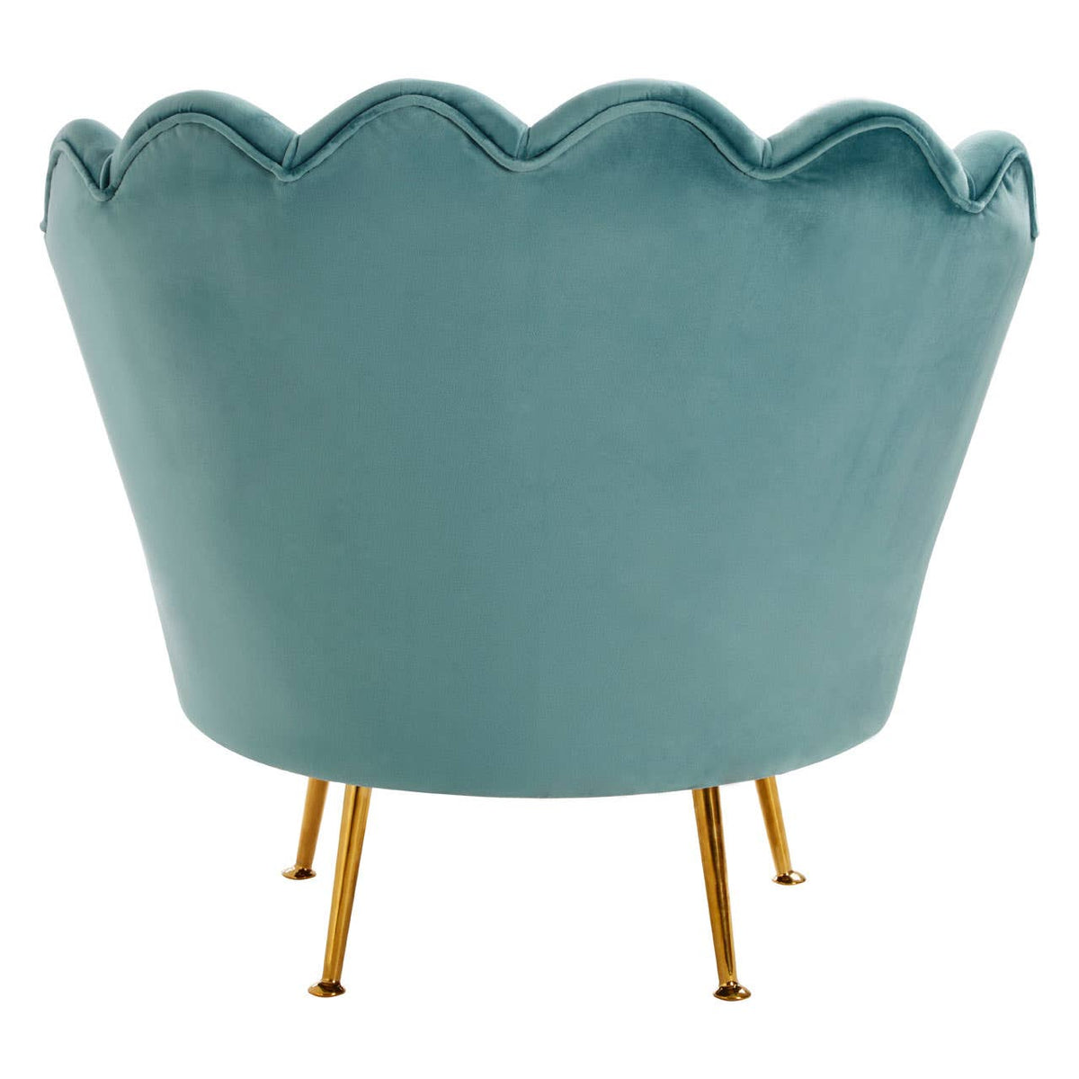 Ovala Blue Scalloped Chair.