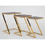 Pacific Faux Snake Skin Nest Of 3 Tables.