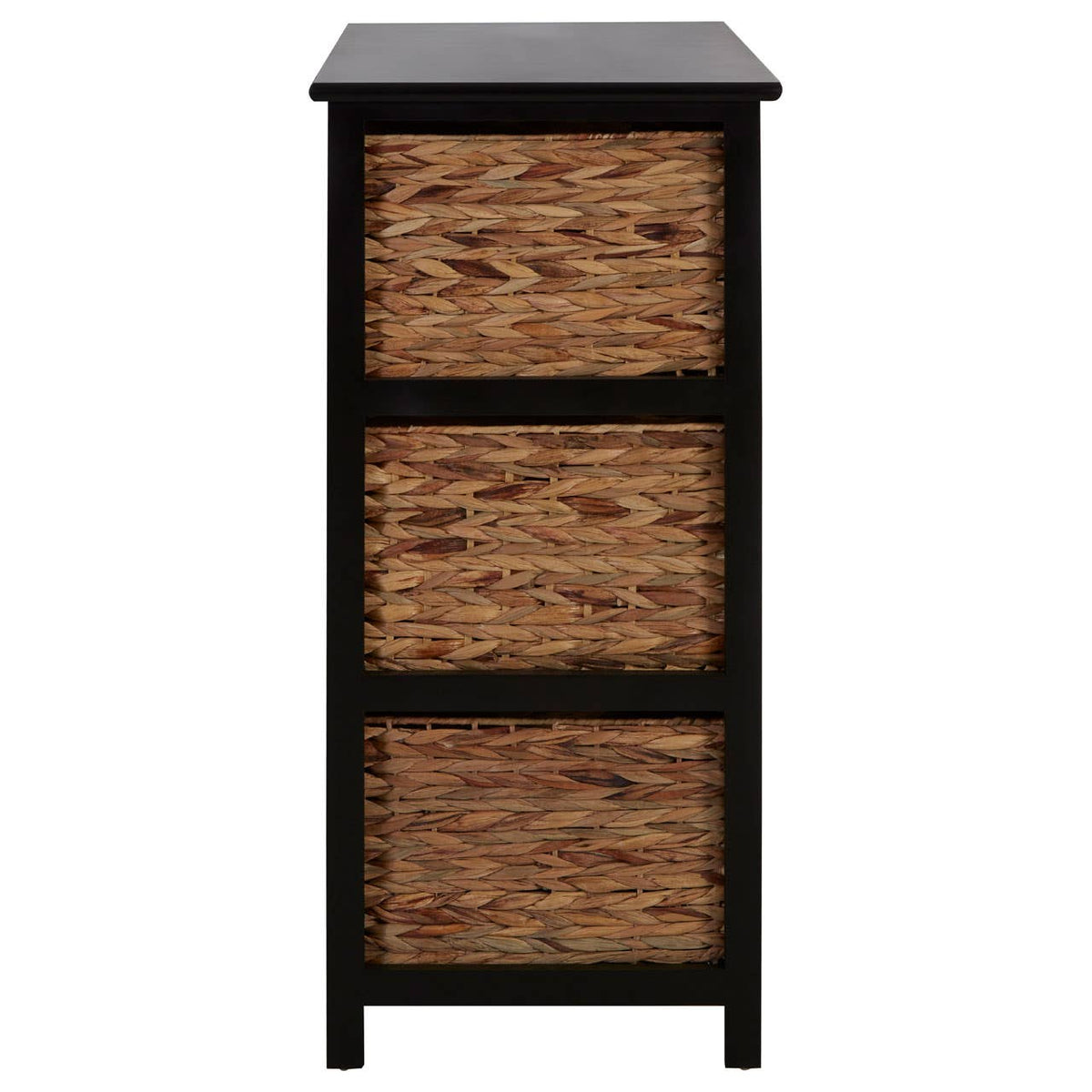 Padstow 6 Drawers Black Frame Storage Unit.