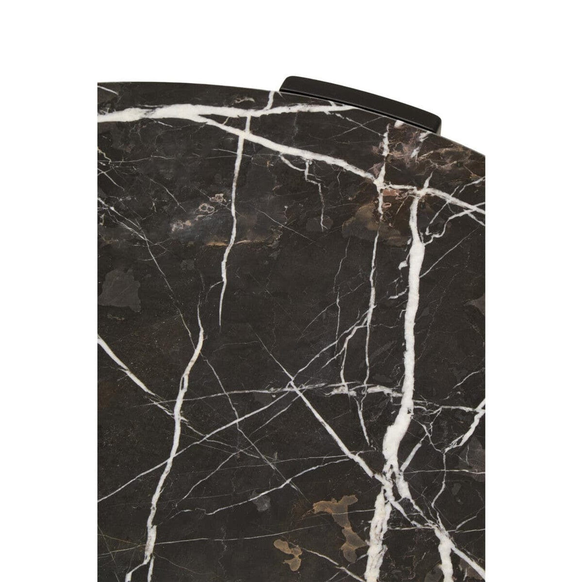 Noosa & Co. Living Palermo Round Black Marble Top Large Coffee Table House of Isabella UK