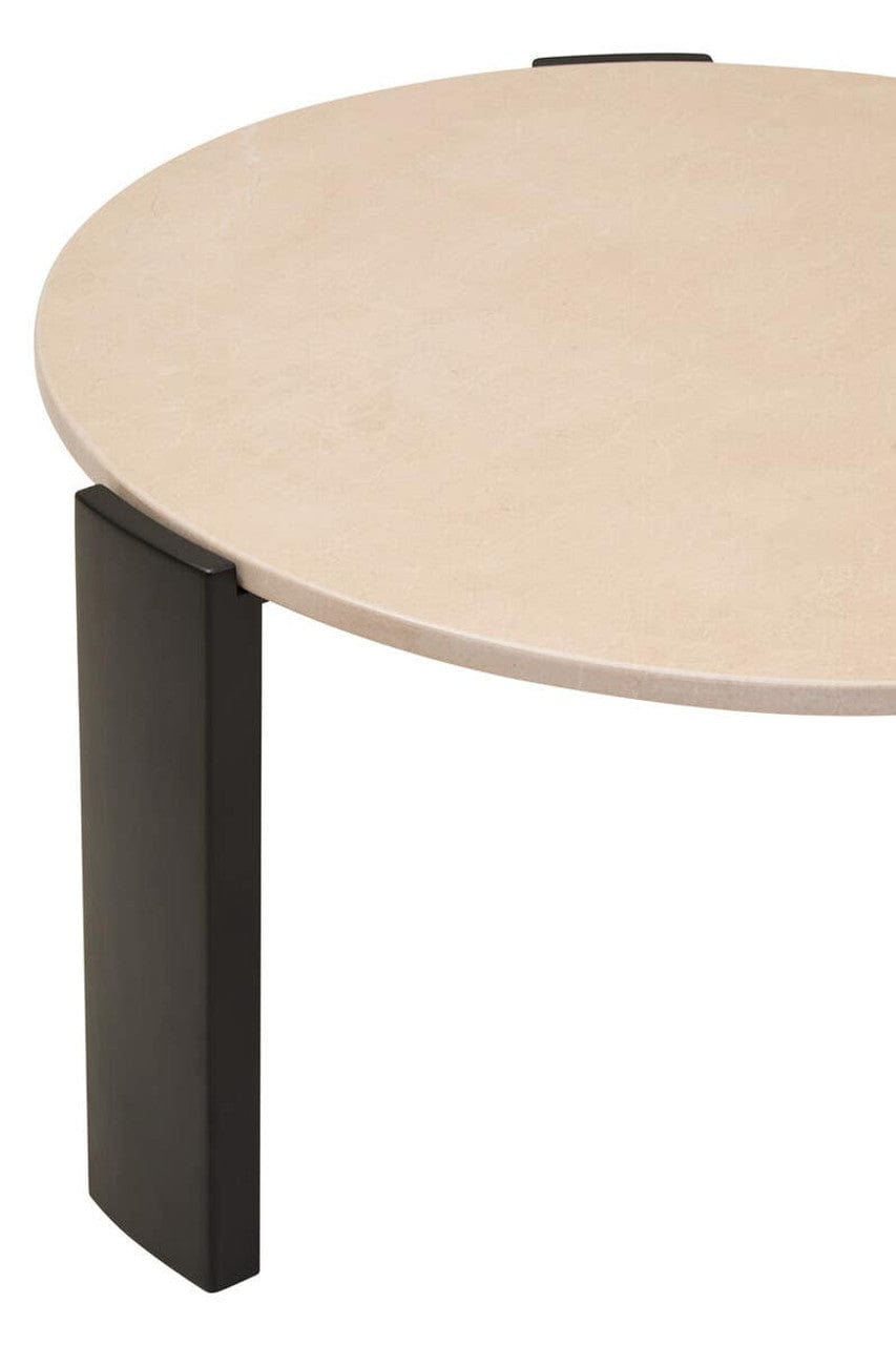 Noosa & Co. Living Palermo Round Cream Marble Top Large Coffee Table House of Isabella UK