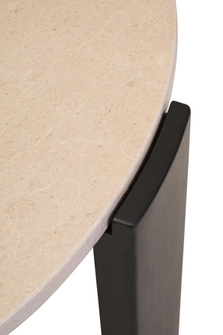 Noosa & Co. Living Palermo Round Cream Marble Top Large Coffee Table House of Isabella UK