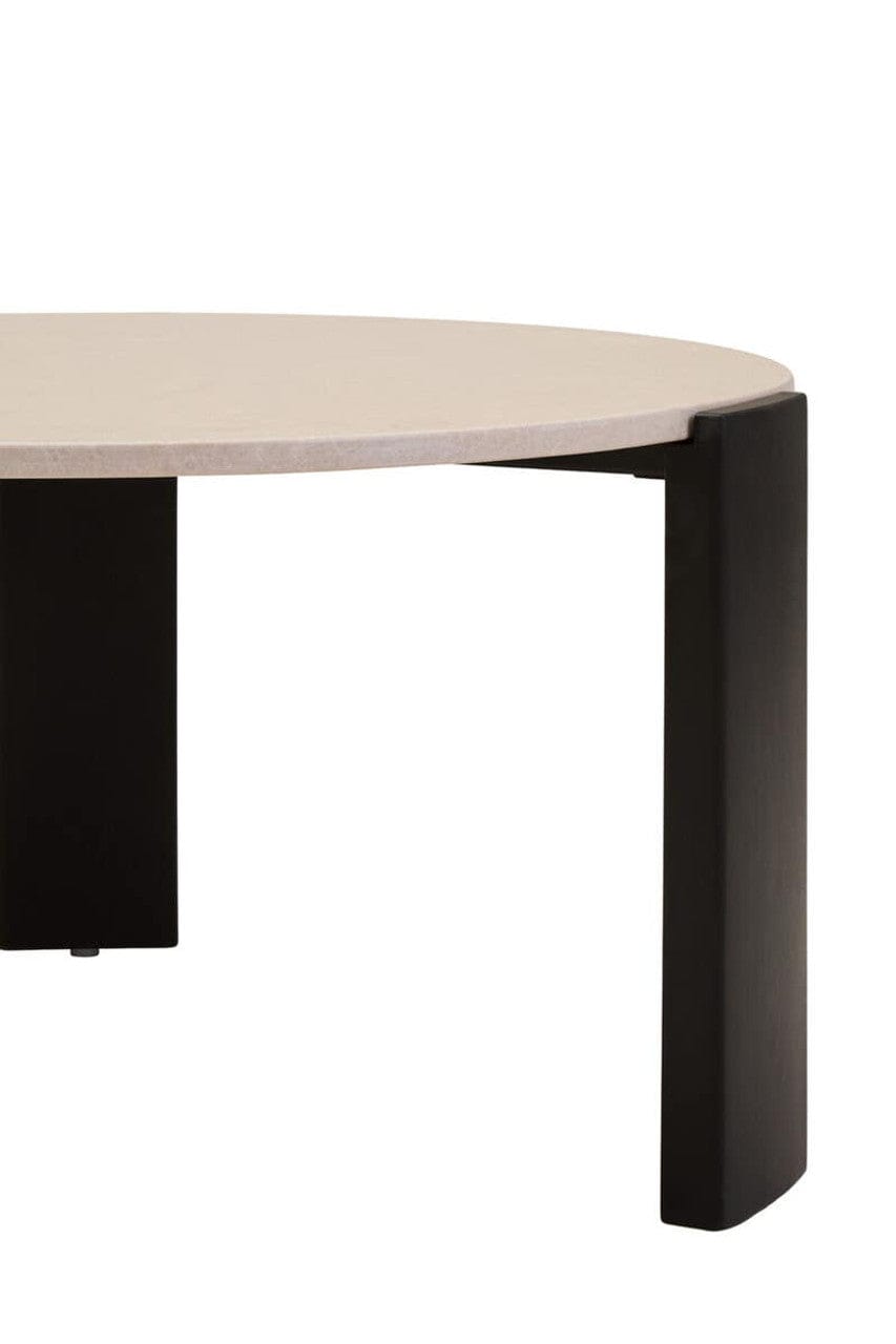 Noosa & Co. Living Palermo Round Cream Marble Top Large Coffee Table House of Isabella UK