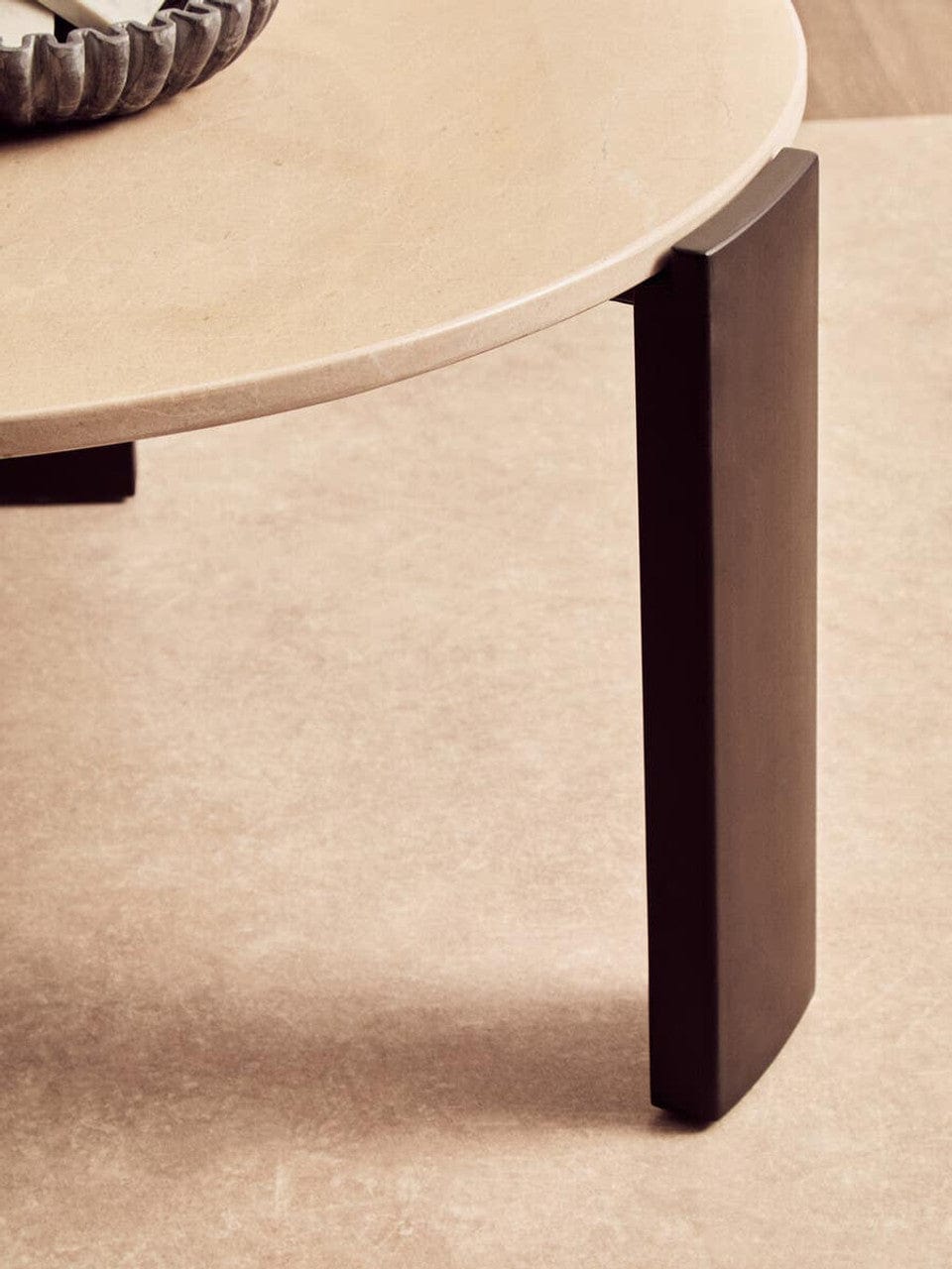 Noosa & Co. Living Palermo Round Cream Marble Top Large Coffee Table House of Isabella UK