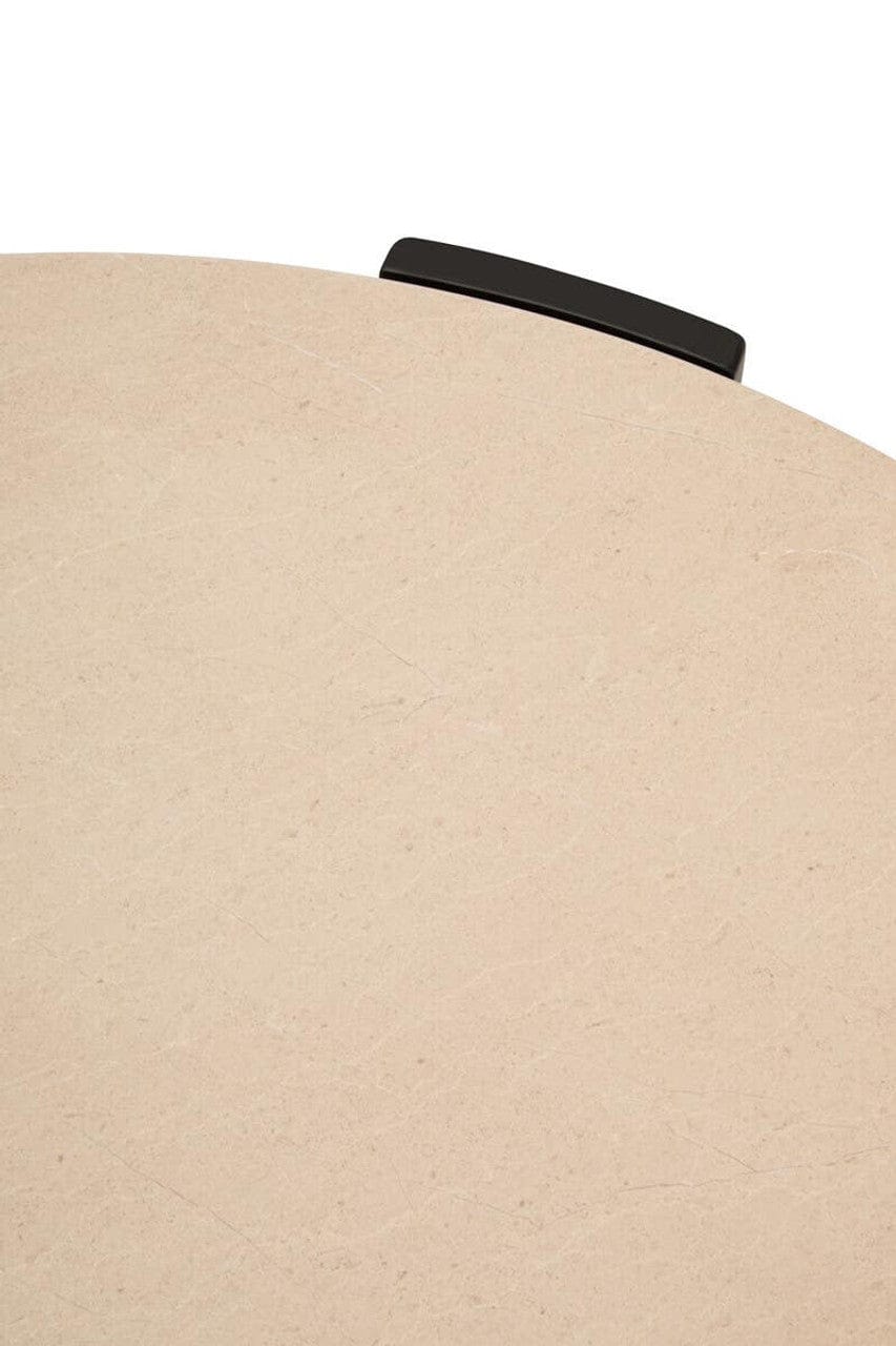 Noosa & Co. Living Palermo Round Cream Marble Top Large Coffee Table House of Isabella UK