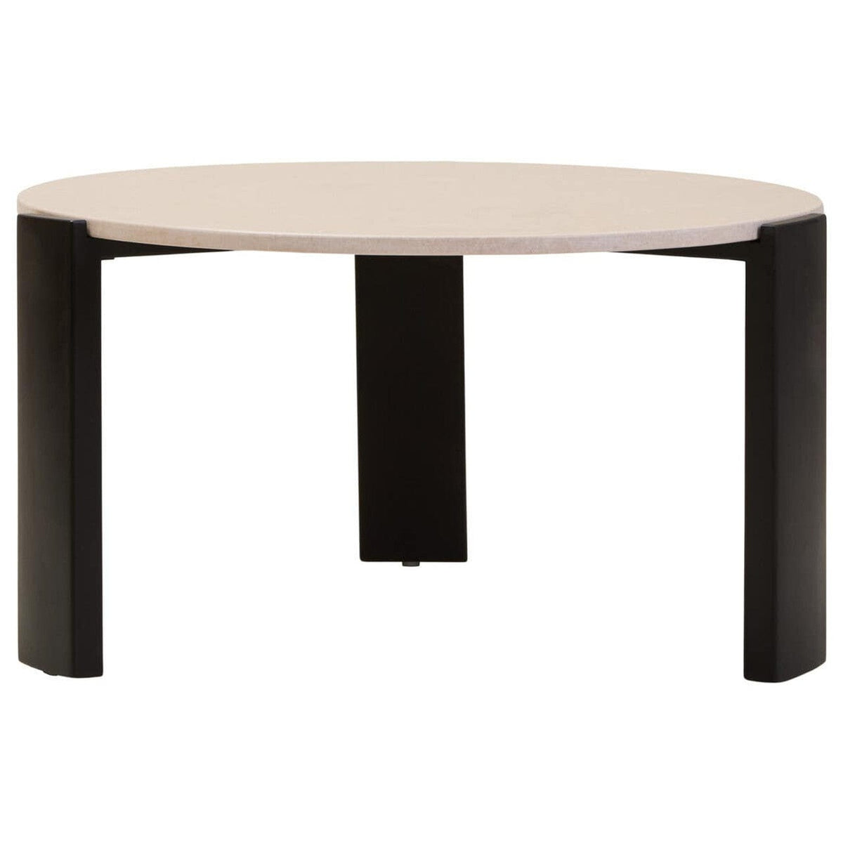 Noosa & Co. Living Palermo Round Cream Marble Top Large Coffee Table House of Isabella UK