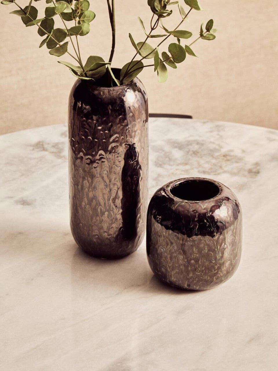 Noosa & Co. Living Palermo Round White Marble Top Large Coffee Table House of Isabella UK