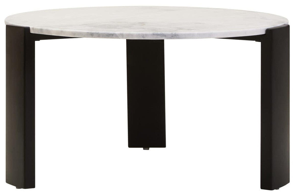 Noosa & Co. Living Palermo Round White Marble Top Large Coffee Table House of Isabella UK