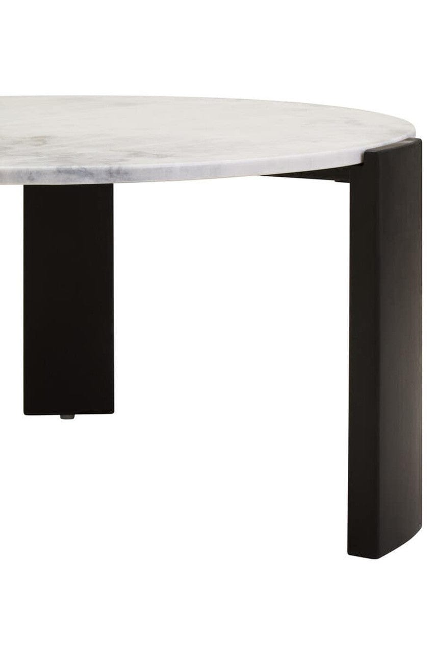 Noosa & Co. Living Palermo Round White Marble Top Large Coffee Table House of Isabella UK