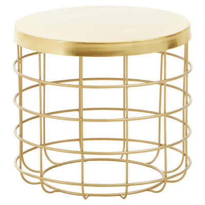 Noosa & Co. Living Pali Gold Iron Round Side Table House of Isabella UK