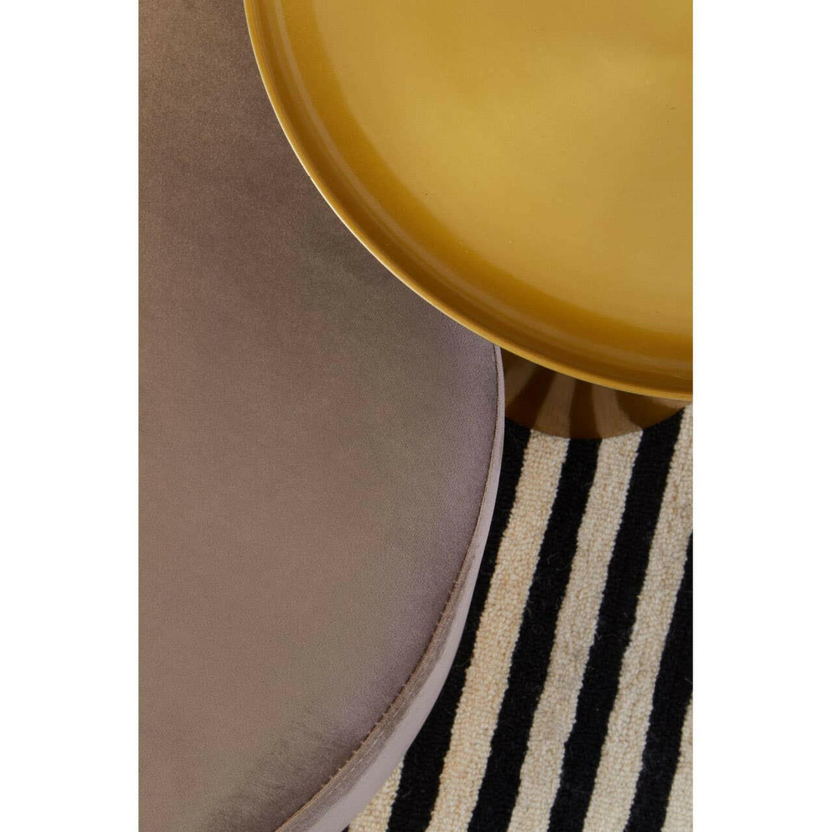 Pali Gold Round Side Table.