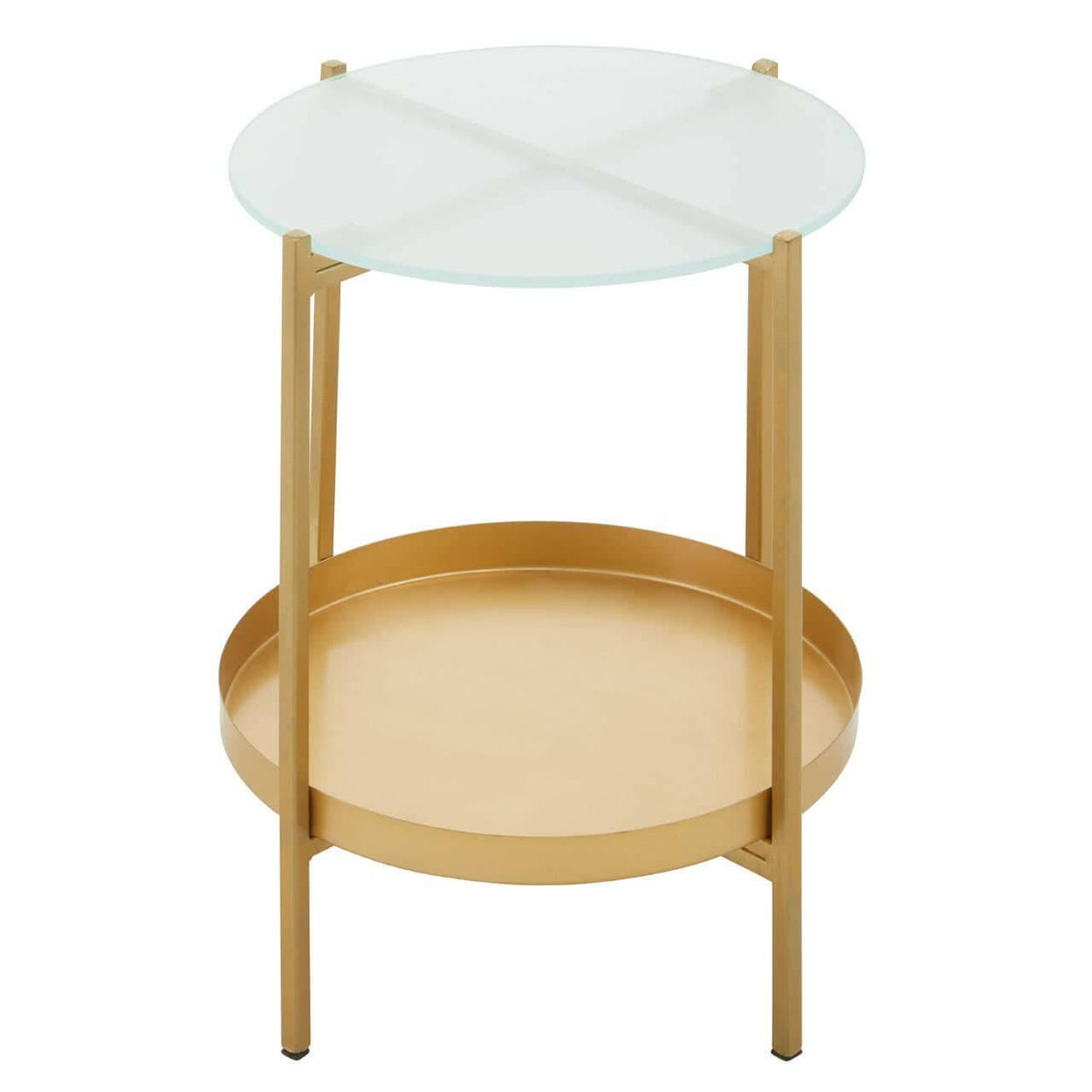 Pali Two Tier Glass Side Table.