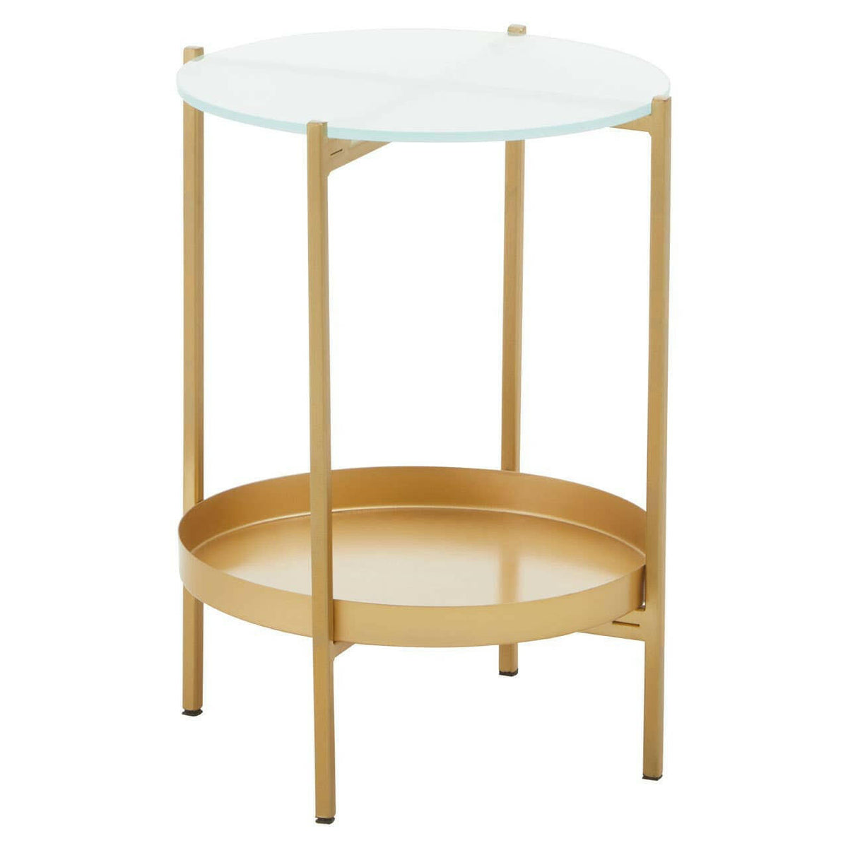 Pali Two Tier Glass Side Table.